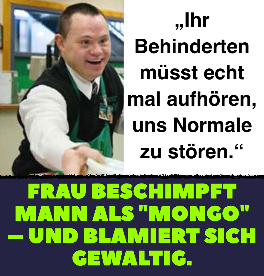 Frau beschimpft Mann als \