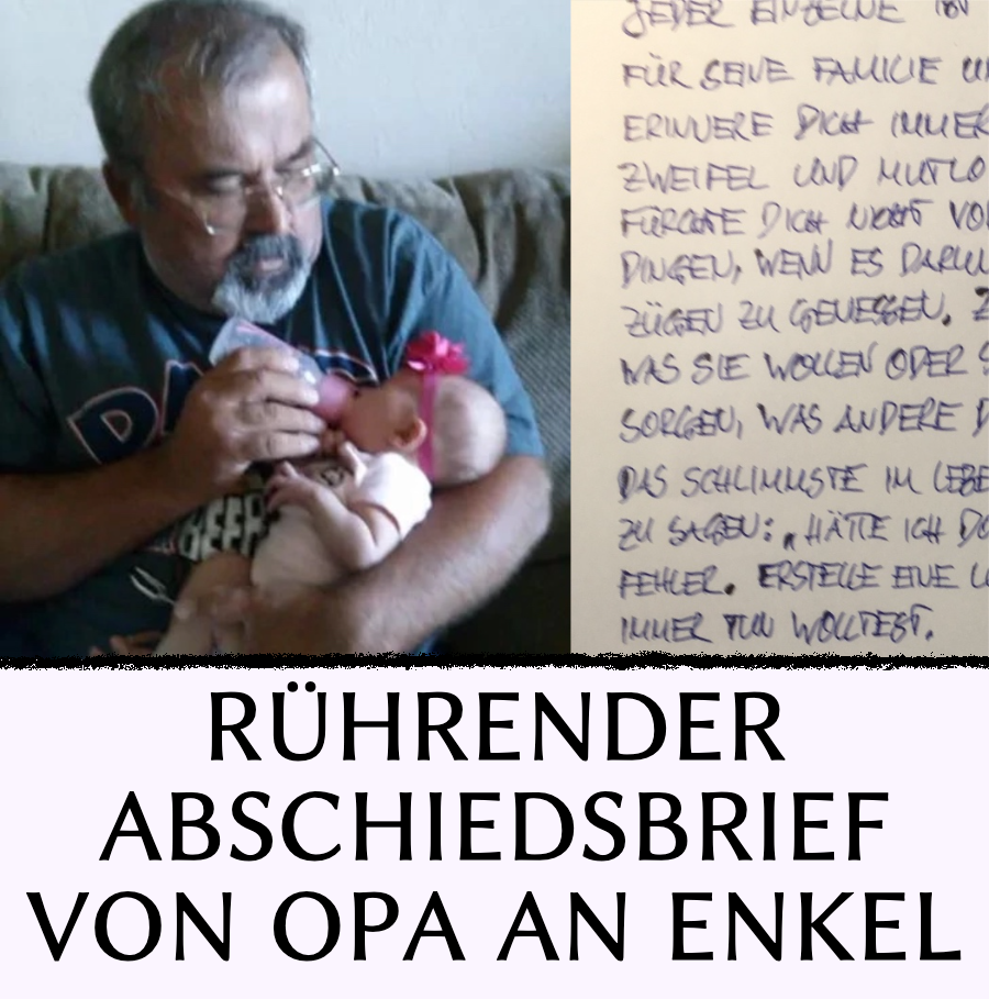 Opa schreibt Abschiedsbrief für seine 5 Enkel