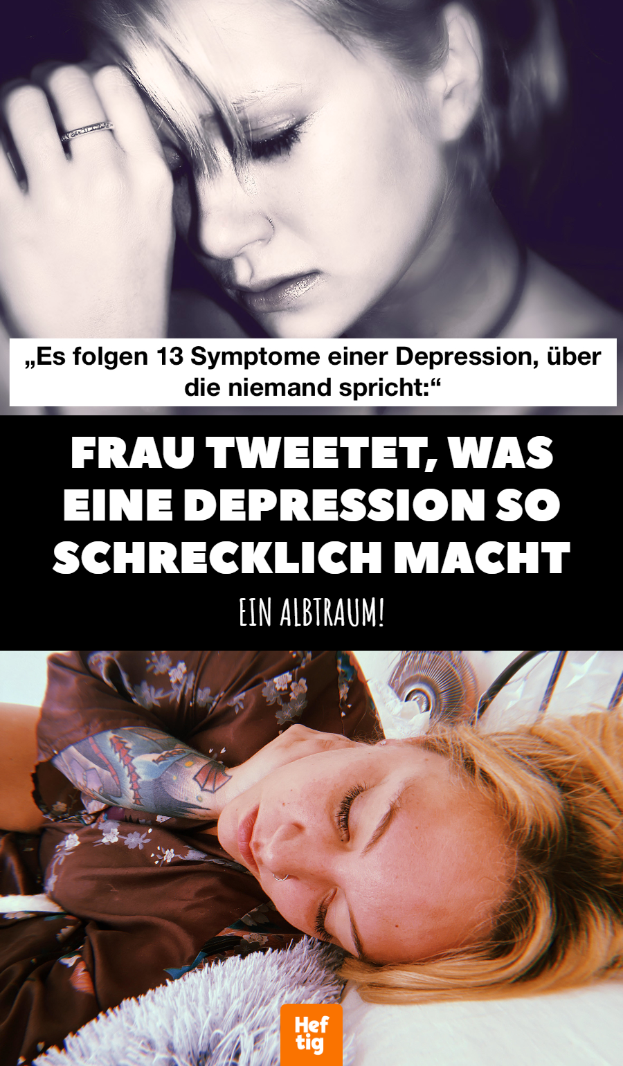 13 Tweets über die schrecklichen Symptome einer Depression