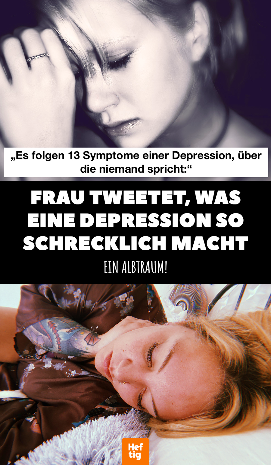 Depression: 13 Symptome, über die niemand spricht