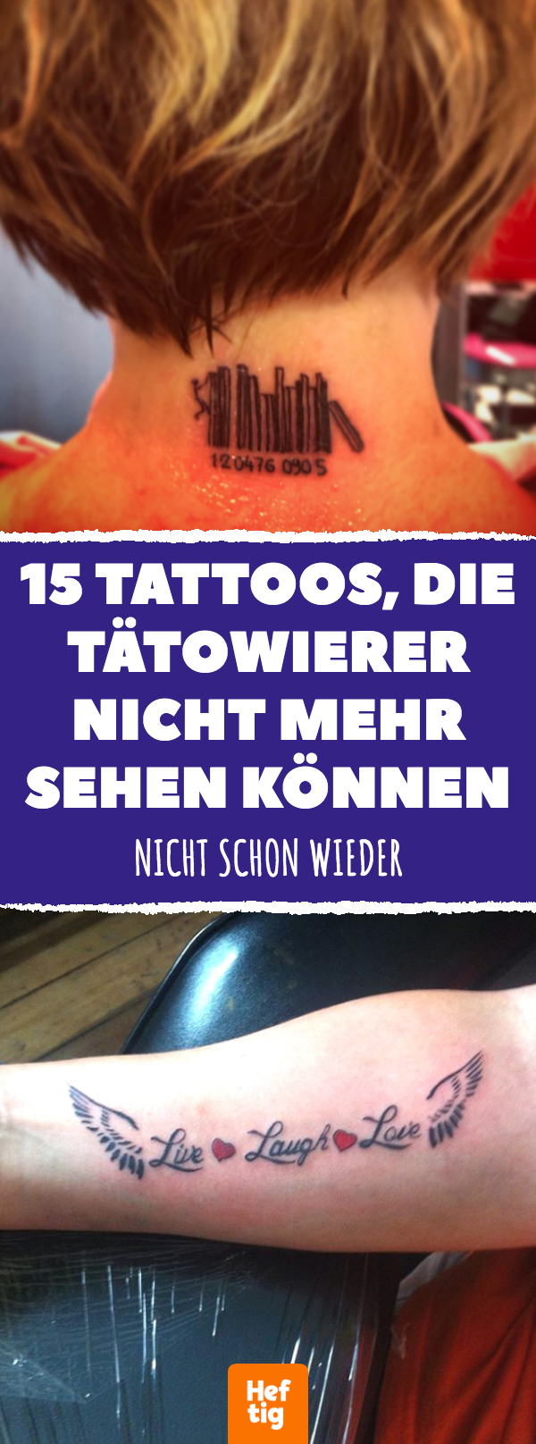 15 Tattoos, die Tätowierer nicht mehr sehen können