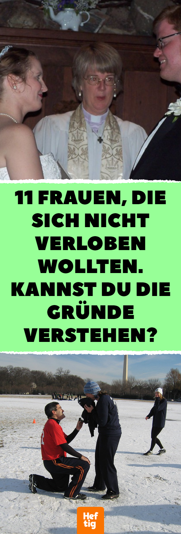 11 Frauen erklären, wieso sie einen Antrag ablehnten