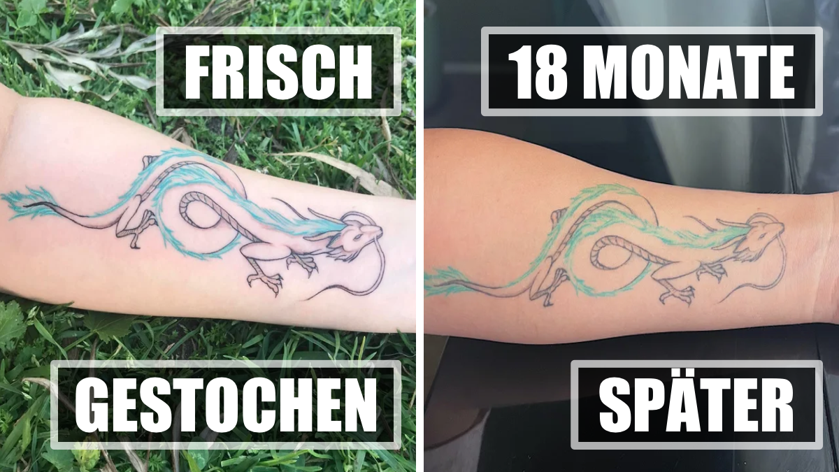 15 Leute zeigen ihre Tattoos vorher und nachher Heftig