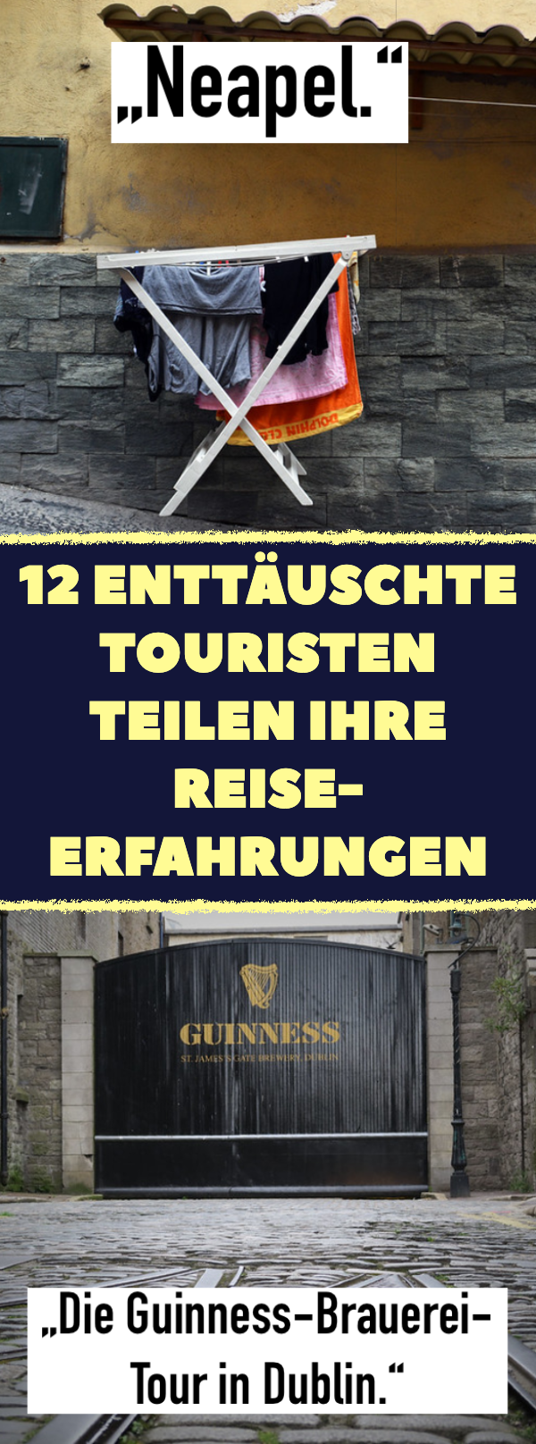 12 enttäuschte Touristen im Urlaub teilen Reiseerfahrungen