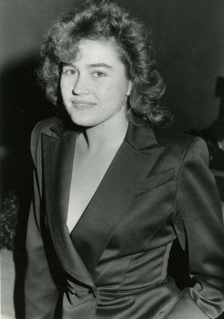 Die italienische Schauspielerin Lory Del Santo in den 1980er Jahren.