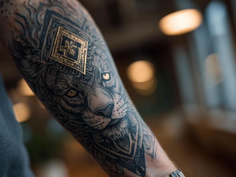 Ein Tattoo. (KI-generiert)