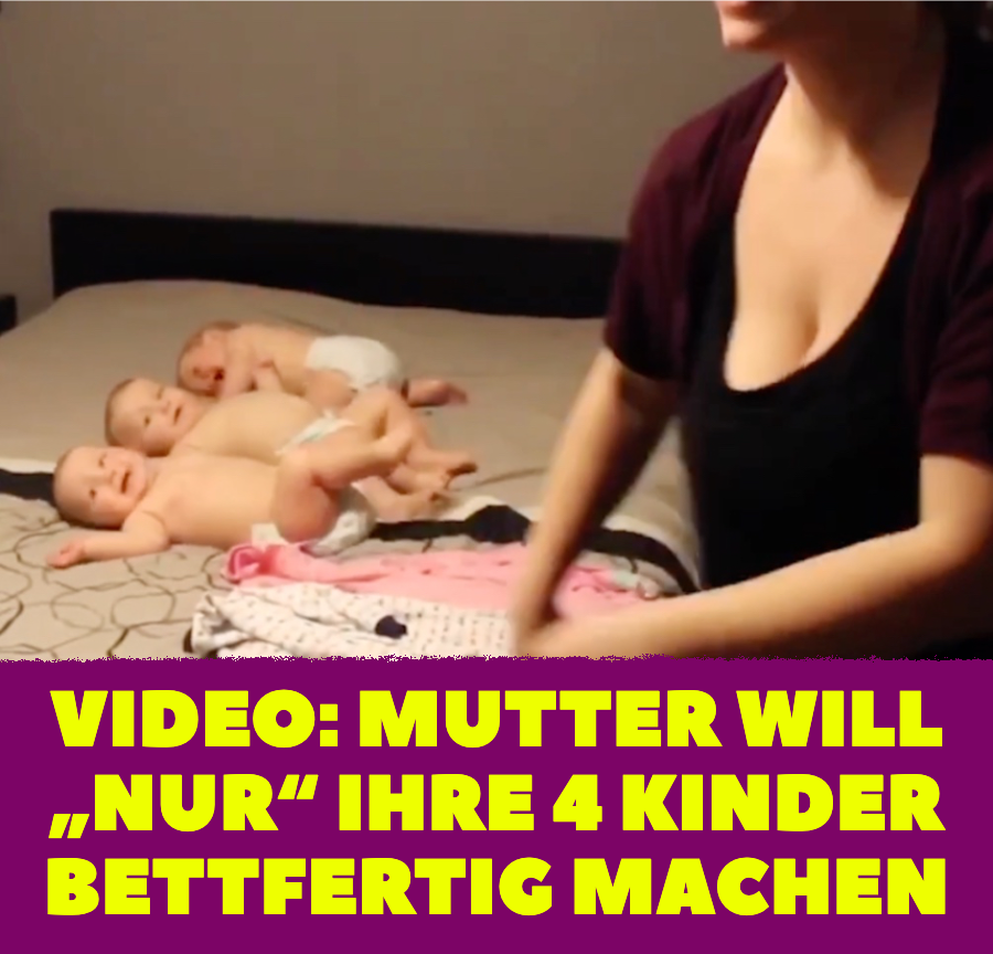 Mutter-Video geht viral: Mama bringt Kinder ins Bett