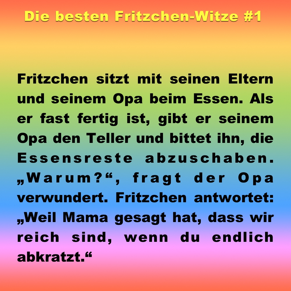 Fritzchen Witze Bilder: Unleash Your Inner Artist with Fun and Laughter!