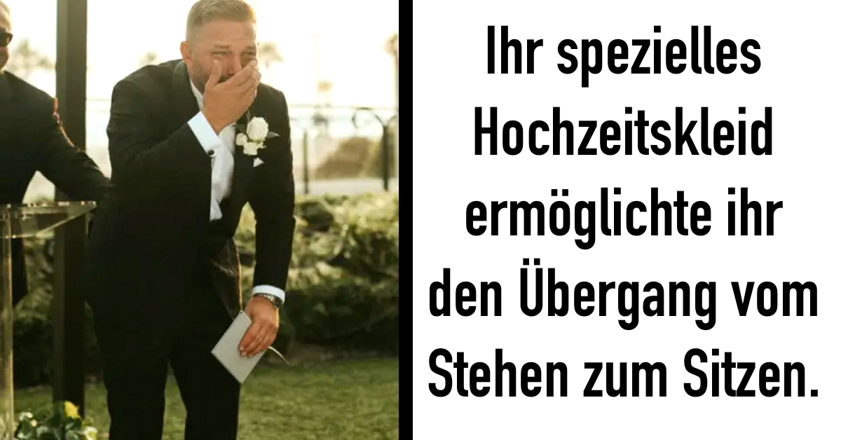 Hochzeit im Rollstuhl? Gelähmte Braut überrascht Bräutigam Heftig