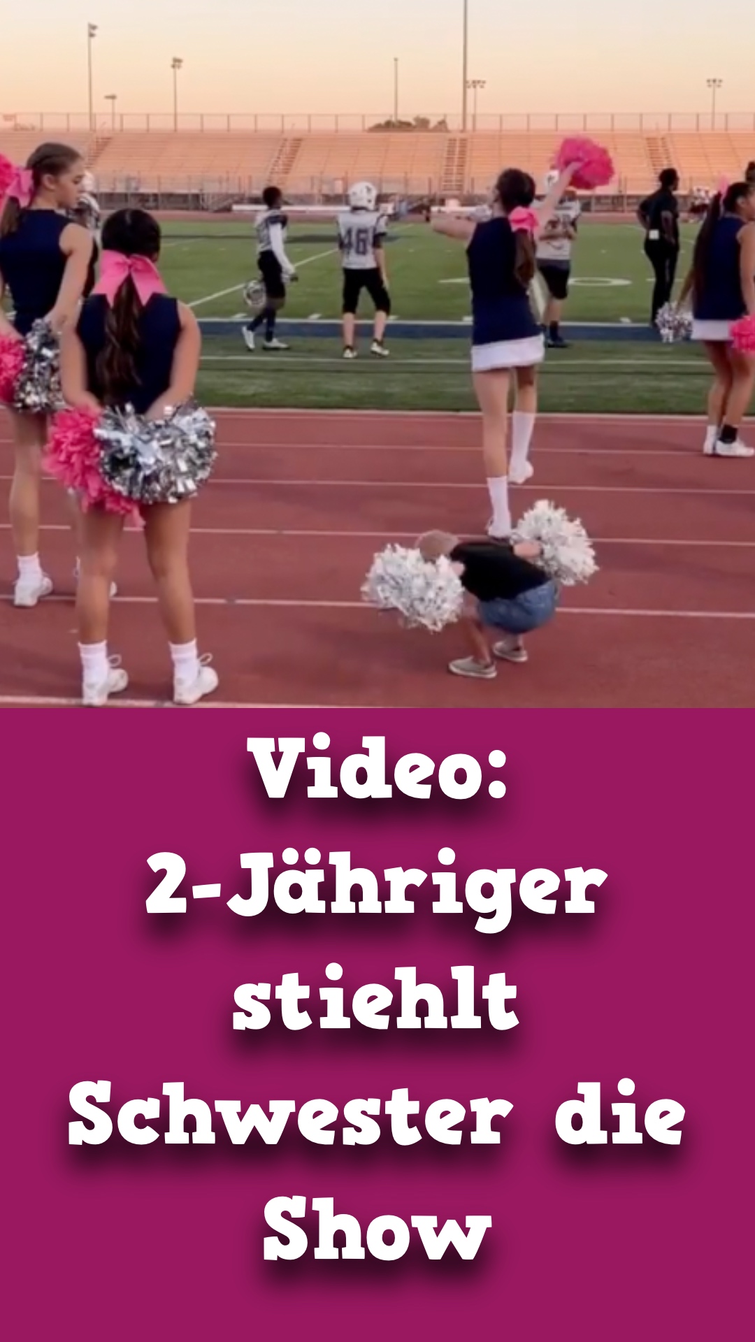 Video: 2-Jähriger stiehlt Schwester die Show