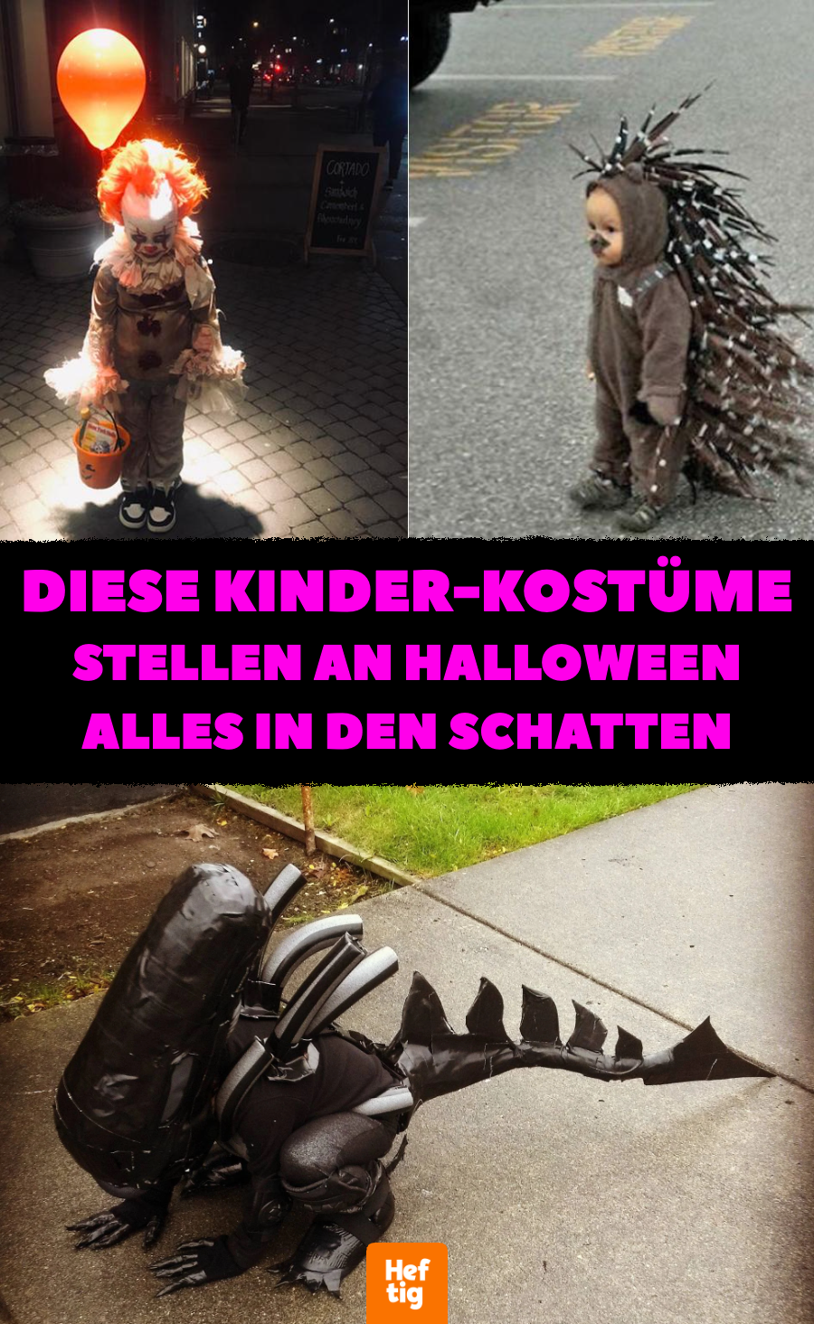 Halloween-Kostüme von Kindern, die der Oberhammer sind