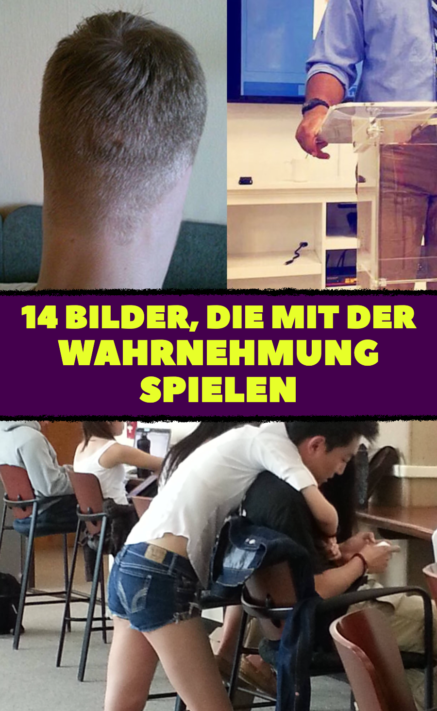 14 Bilder, die mit der Wahrnehmung spielen