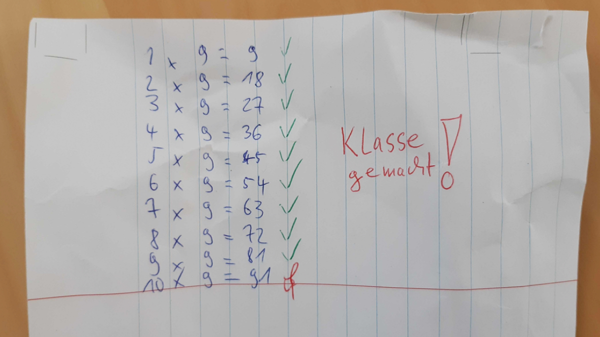 Ein Bild von einer Mathe-Aufgabe eines Schülers.