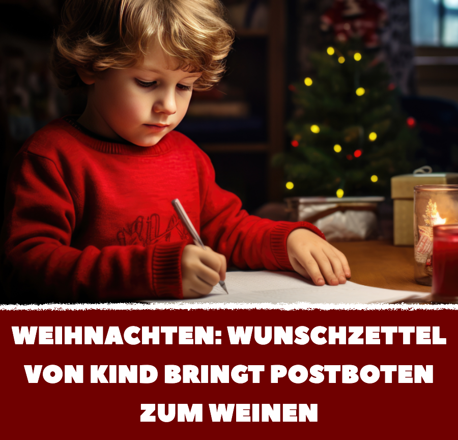 Weihnachten: Brief von Kind rührt Postboten sehr
