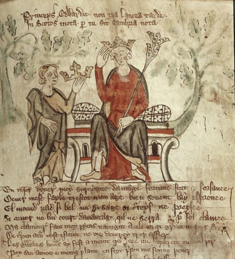 Mittelalterliche Darstellung des englischen Königs Eduard II.